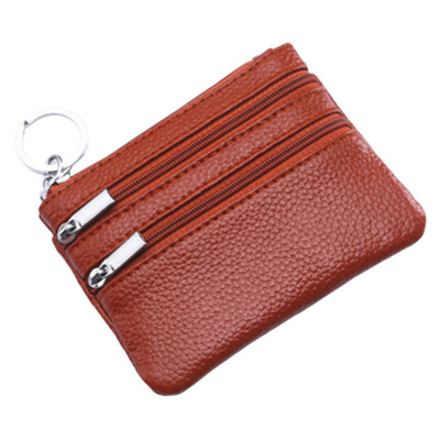 

Women Solid Color Zipper Pocket Coin Wallet Purse Clutches Bag Pouch Card Holder