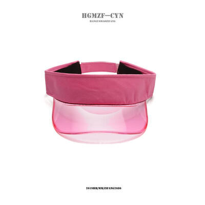 

Hat woman summer simple fashion empty top hat outdoor trip sun hat mens Korean version of the beach PVC sun hat