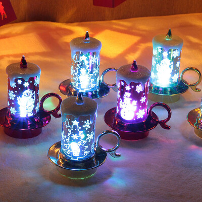 

〖Follure〗12 pcs Halloween Candle with LED Tea light Candles for Halloween Decoration part