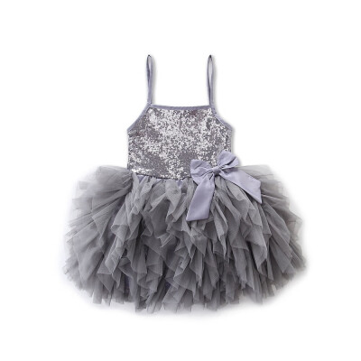 

Toddler Kid Baby Girl Lace Tutu Dress Princess Party Pageant Sundress Sequin