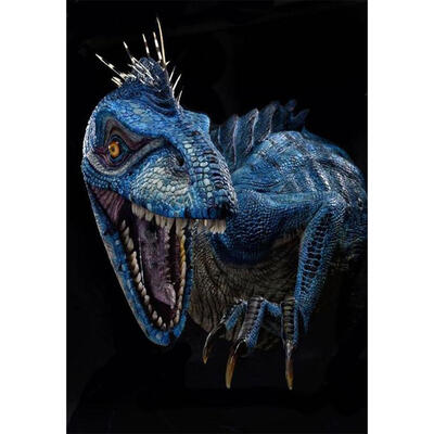 

5D DIY Full Drill Diamond Painting Blue Dinosaur Cross Stitch Embroidery