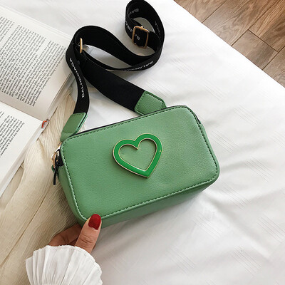 

Small bag female new wild broadband shoulder Messenger bag fashion casual love small square bag