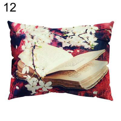 

Vintage Flower Printed Throw Pillow Protector Case Cushion Cover Bedding Article
