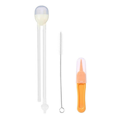 

3pcs Safety Baby Nasal Aspirator Set Anti-reflux Silicone Snot Cleaner