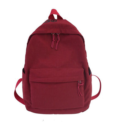 

Ins schoolbag female Korean version of high school students Chao brand campus simple nylon cloth fashion backpack double shoulder