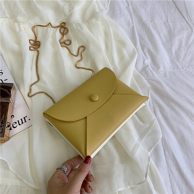 

Advanced sense of foreign style womens bag ins super fire chain bag new 2019 fashion envelope bag shoulder Messenger bag