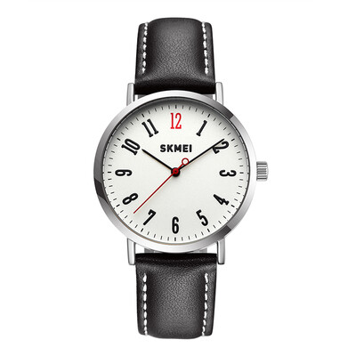 

Time beauty skmei watch ladies fashion simple watch student belt quartz female watch light purple