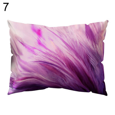 

Multicolor Feather Suqare Throw Pillow Case Cushion Cover Sofa Bedding Articles