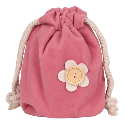 

Portable Cotton Storage Bags Hanging Drawstring Canvas Bouquet Pocket Bag