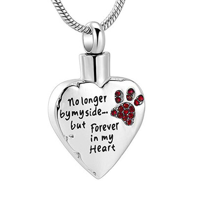 

Pet ashes Necklace Heart-shaped Open Ashes Pendant