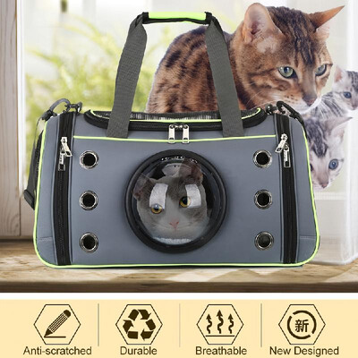 

Pet Carrier Aslant Bag Space Capsule Dog Carrier Oxford Cloth Mesh Transparent Cover Pet Handbag for Outdoors Hiking Camping