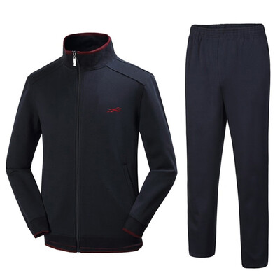 

Toponeto Mens Autumn Winter Solid Sweatshirt Tops Pants Sets Sports Suit Tracksuit