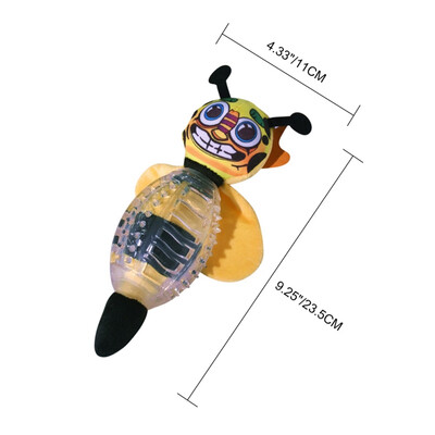 

Pet Dog Chew Toys Dogs to Cleaning Teeth Solving Boredom TPR Plush Canvas Bite-resistant Squeaky Toy