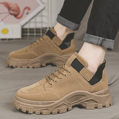 

Mens Shoes Autumn Korean Edition British Wind High Help Martin Boots