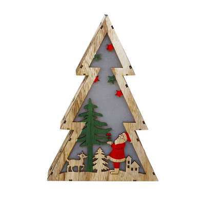 

〖Follure〗Christmas Ornaments LED Light Chalet Hotel Bar Christmas Tree Decoration