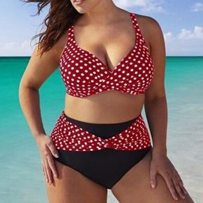 

Saidsome Women Siamese Bikini Set Push-Up StripeSwimwear Beachwear Swimsuit