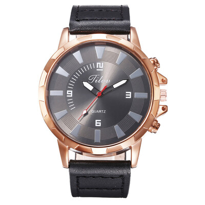 

Creative large dial mens belt quartz watch mens casual sports watch generation