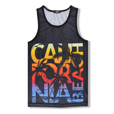 

Toponeto Mens Summer Casual Sleeveless Fashion Print Vest Tank Tops Shirt