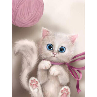 

5D DIY Full Drill Diamond Painting Cat Cross Stitch Embroidery Mosaic Kit