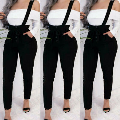 

New Womens Dungarees Ladies Cami Overalls Holiday Romper Playsuit Jumpsuit