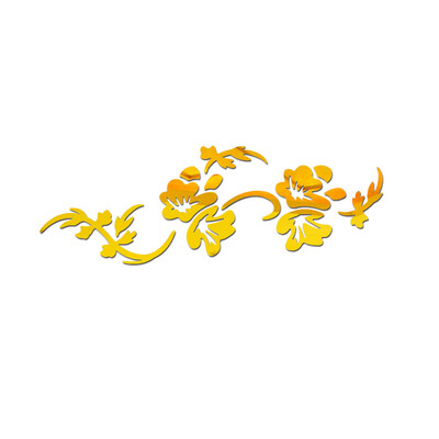 

Modern Flower Vine DIY Mirror Acrylic Wall Sticker Decal Home Hallway Decoration