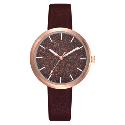 

Popular pearlescent loose powder elegant&elegant quartz watch fashion male&female students couple watches