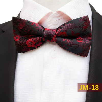 

2019 off-the-shelf new 18-color plum mens bow tie fashion wedding groom bow