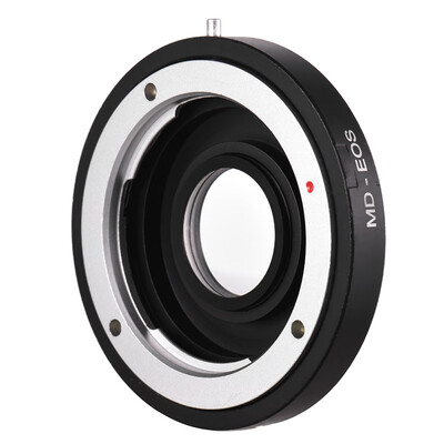 

MD-EOS Lens Mount Adapter Ring with Corrective Lens for Minolta MD Lens to Fit for Canon EOS EF Camera Focus Infinity