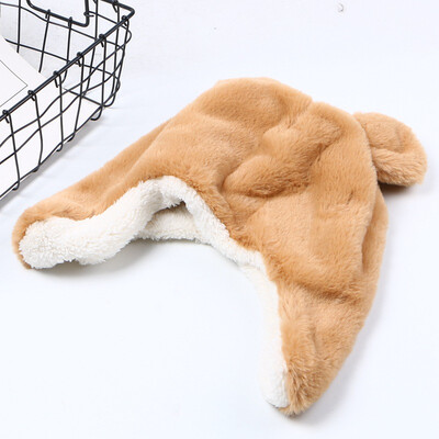 

Japanese soft sister cute sell meng yam ears Lei Feng hat Korean version of ins warm plush ear plus thick flight cap