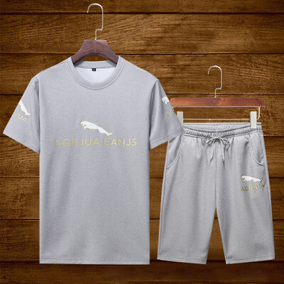 

AGRJUA football basketball casual breathable short sport athletic suit for men women Jogging Quick Dry Clothes 2pcs Sets