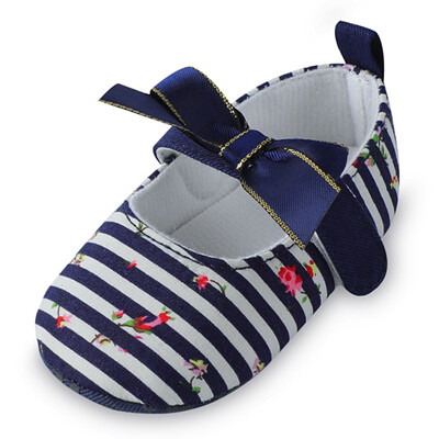 

First Walkers Newborn 0-18M Summer Hot Sale Baby Girl Cute Flower Princess Shoes Infant Kinds Stripes Casual Toddler Shoes