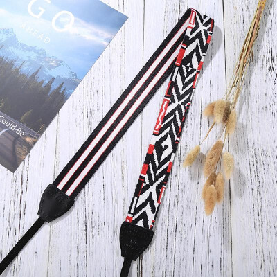 

Retro Style Double Cotton Yard Colorful Pattern Shoulder Neck Strap Camera Strap Bags Wristband for Canon SLR DSLR Cameras PU6009