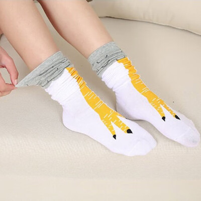 

Funny 3D Chicken High Socks Cartoon Animals Thigh Stockings Creative Womens Men