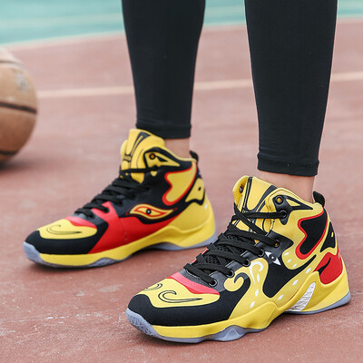 

basketball shoes male shock absorption anti-skid sports boots canvas canvas shoes running shoes