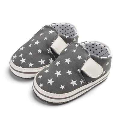 

Baby Shoes Baby Girl Shoes Newborn Star Print Canvas Soft Bottom Casual The First Walker