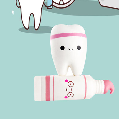 

Siaonvr Soft Toothpaste&Tooth Slow Rising Scented Relieve Stress Toy