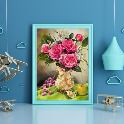 

Gobestart 5D DIY Diamond Painting Embroidery Round Diamond Home Decor Gift