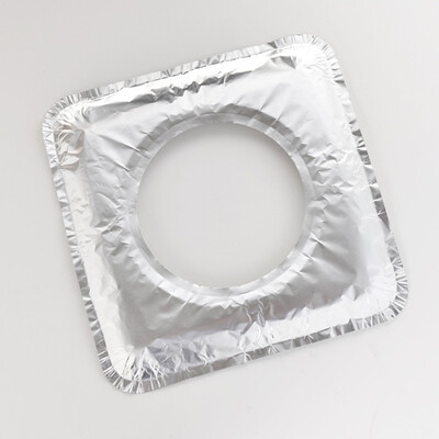 

40pcs Aluminum Foil Square Gas Burner Disposable Bib Liners Stove Covers US