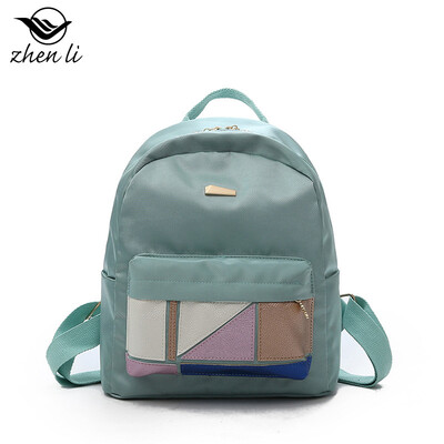 

Nylon womens backpack Japanese style candy color small backpack new bag