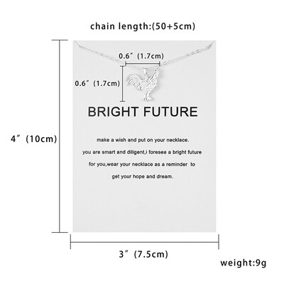 

Rinhoo Birthday Gifts 12 Constellation Zodiac Pendant Necklace With White Card Silver Color Animal Horse Rabbit Choker Necklace