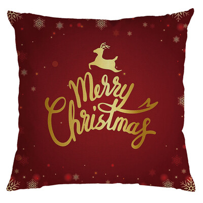 

Siaonvr Christmas Pillow Cover Pillowcases Decorative Sofa Cushion Cover 45x45cm
