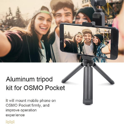 

STARTRC OSMO Pocket Handheld Mobile Phone Aluminum Tripod Mount Stand Expansion Holder with USB Cable for DJI OSMO Pocket Suitable