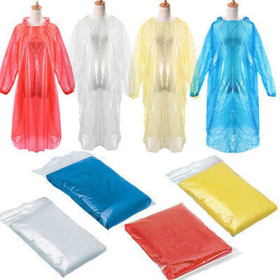 

〖Follure〗1PCS Disposable Adult Emergency Waterproof Rain Coat Poncho Hiking Camping Hood