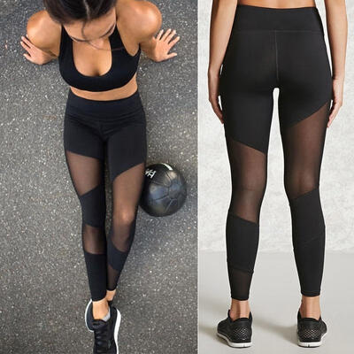 

Women Sports Gym Yoga Workout High Waist Running Pants Fitness Stretch Leggings