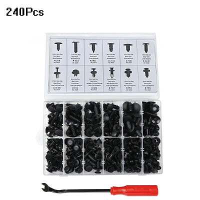 

690Pcs Assorted Car Body Push Retainer Pin Rivet Fasteners Trim Moulding Clip Automotive Furniture Assembly Expansion Screws Kit w