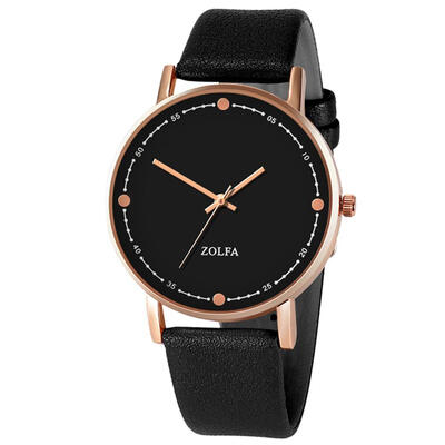 

ZOLFA Business Men Quartz Watch Casual Leather Strap Male Wristwatches
