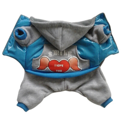 

Fashion Winter Dog Clothes Fleece Lining Warm Dog Jumpsuit Nylon Taffta Puppy Coat Pet Autumn winter Clothing