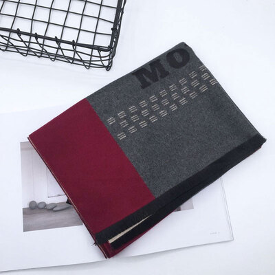 

Korean version of color matching imitation cashmere scarf female autumn&winter wild thick shawl dual-use long student collar warm