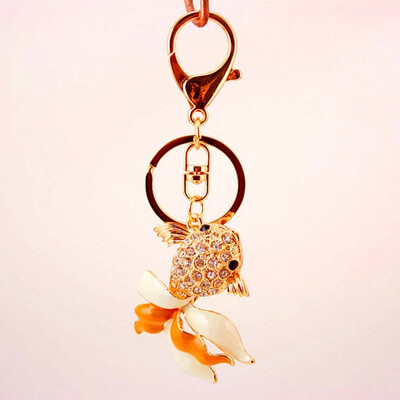 

Creative Key Cartoon Exquisite Novelty Goldfish Key Chain Goldfish Gift Chain Bag Hanging Buckle Personality Key