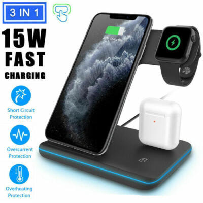 

UK Qi Wireless Charger Holder Fast Charging Dock For iPhone 11 Pro Max  Max